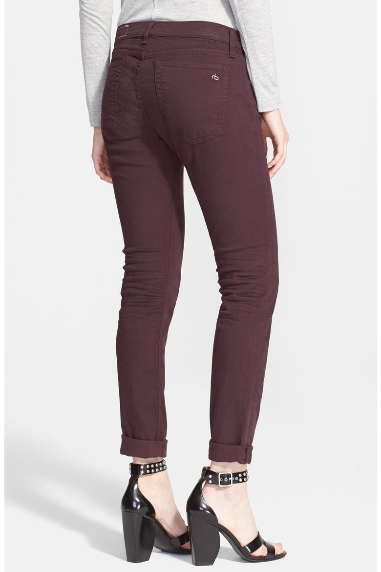 'The Dre' Slim Fit Boyfriend Jeans, Alternate, color, AGED WINE