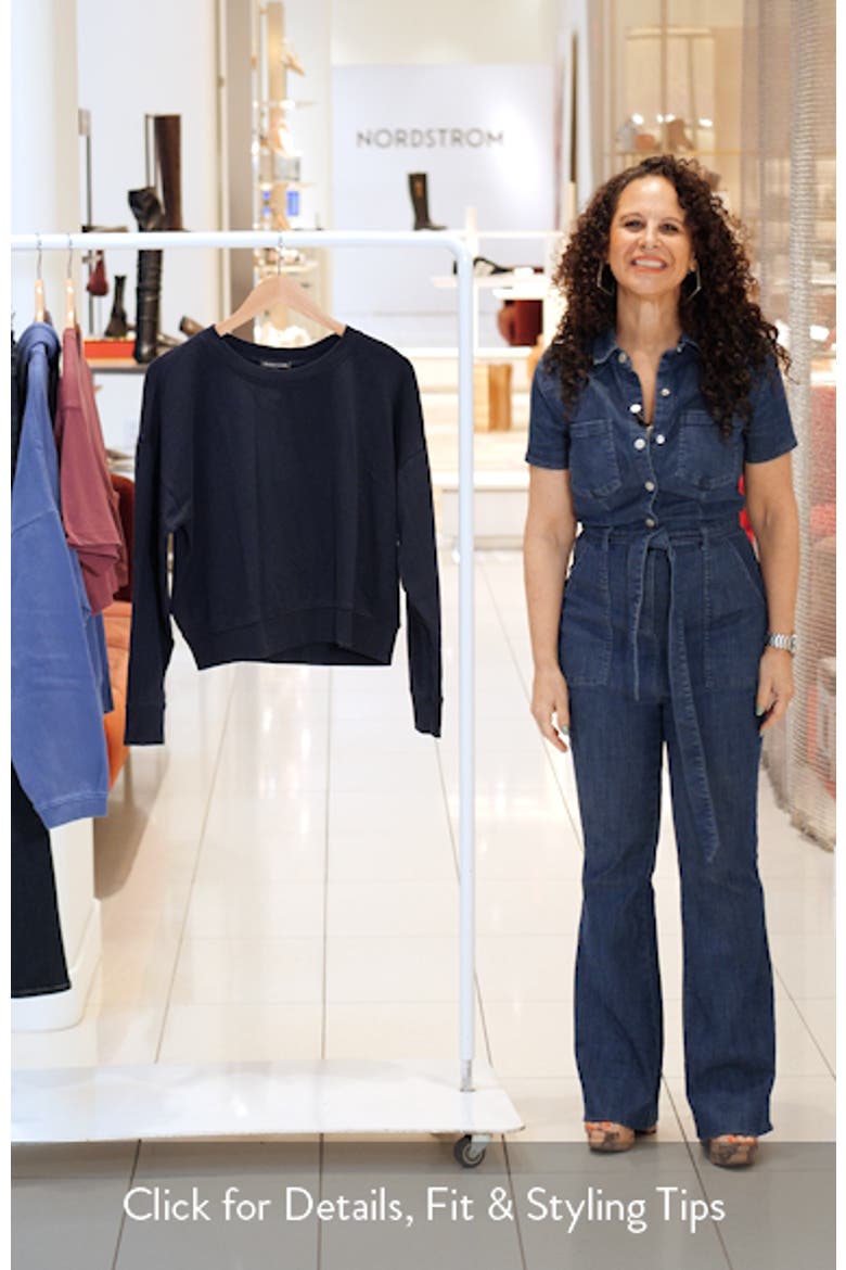 Crop Organic Cotton Sweatshirt video