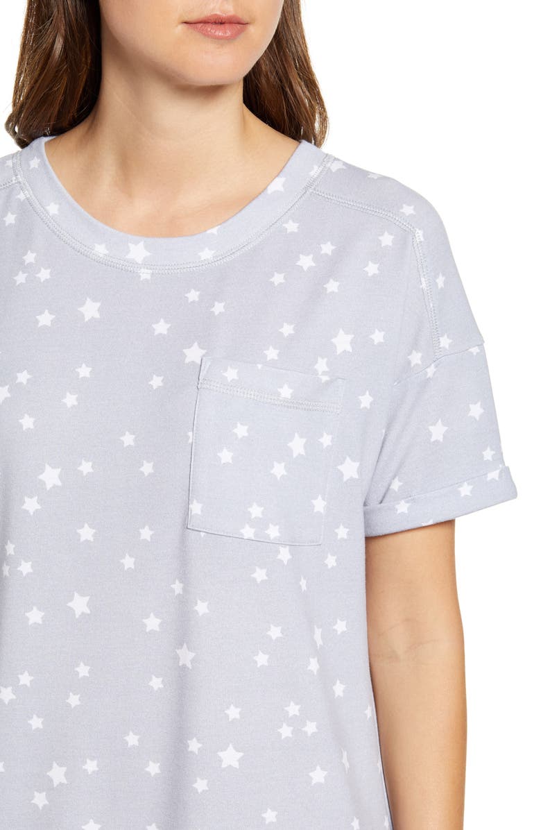 Caslon<sup>®</sup> Short Sleeve Sweatshirt Dress, Alternate, color, 