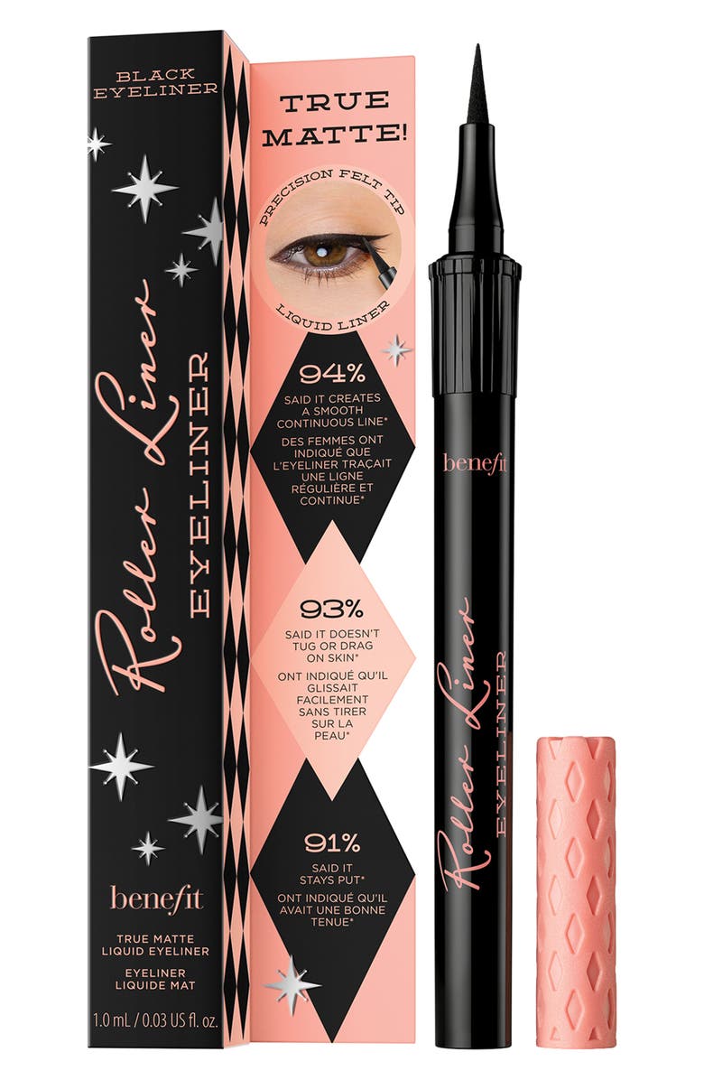 Benefit Cosmetics Roller Liner Waterproof Liquid Eyeliner, Alternate, color, Black