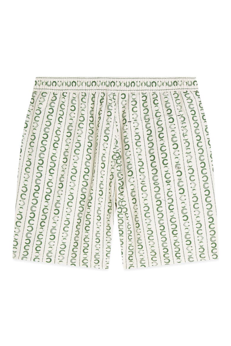 Print Swim Trunks, Alternate, color, HORSESHOE STRIPE EGG