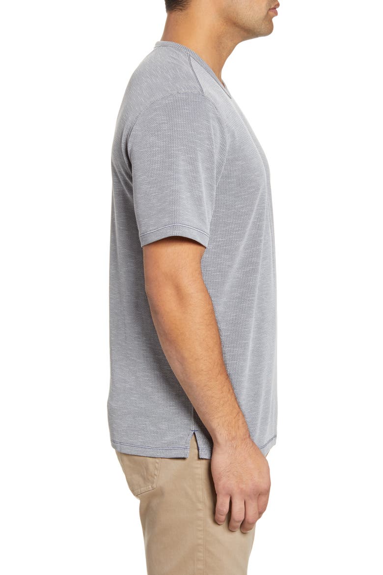 Tropicool Paradise V-Neck T-Shirt, Alternate, color, ASH GREY