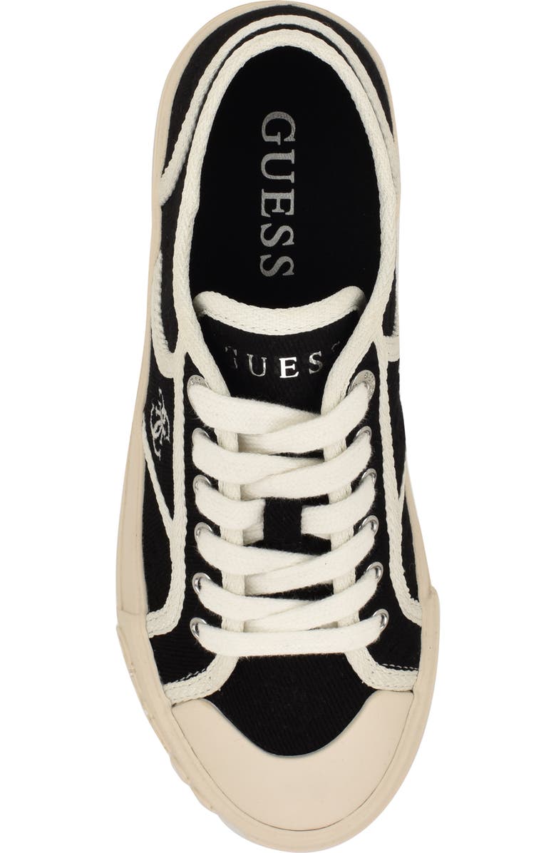 GUESS Issah Platform Sneaker, Alternate, color, Black