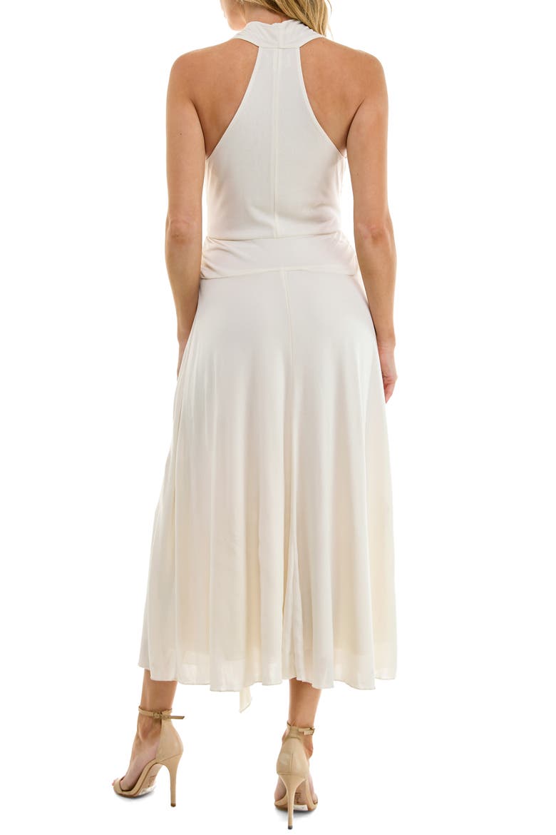 Surplice Handkerchief Hem Maxi Dress, Alternate, color, IVORY