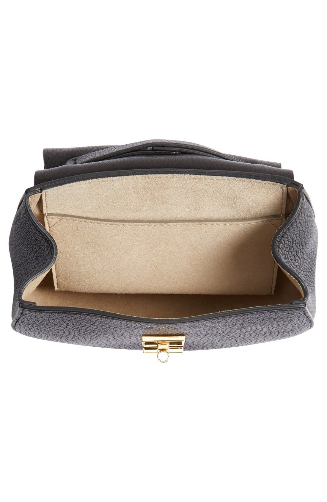 Chloé 'Mini Drew' Leather Shoulder Bag, Alternate, color, 
