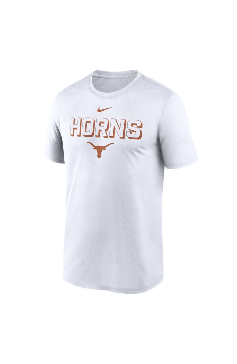 Nike Men's Nike White Texas Longhorns 2025 Sideline Legend Performance T-Shirt, Alternate, color, 