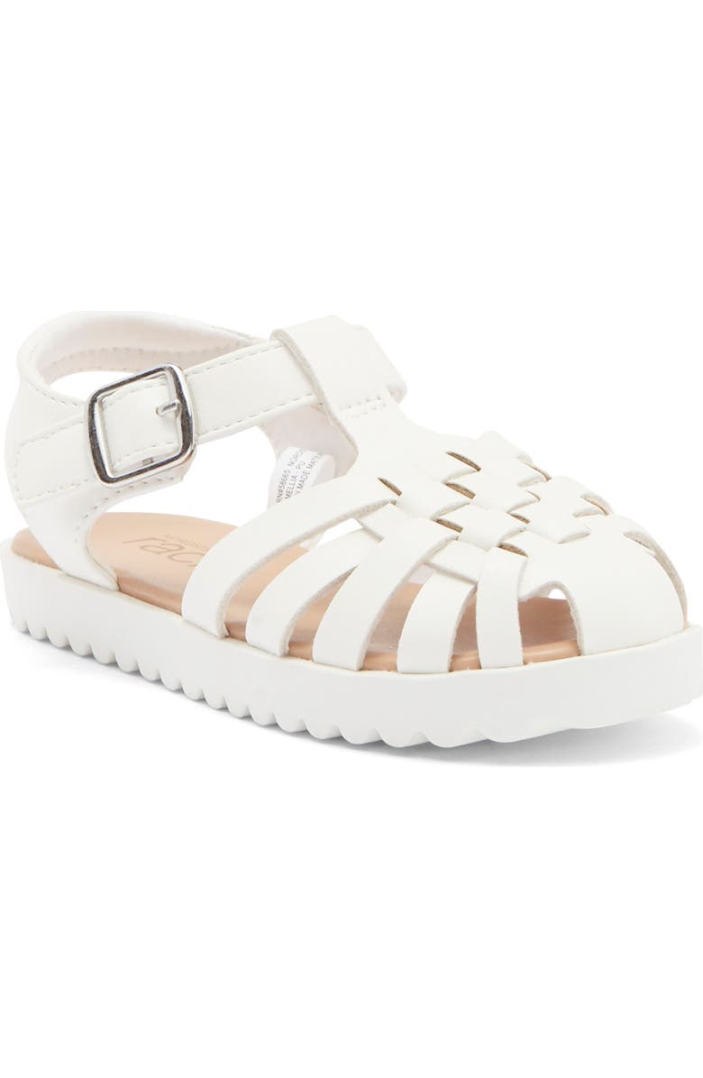 NORDSTROM RACK Kids' Camellia Fisherman Sandal, Main, color, White