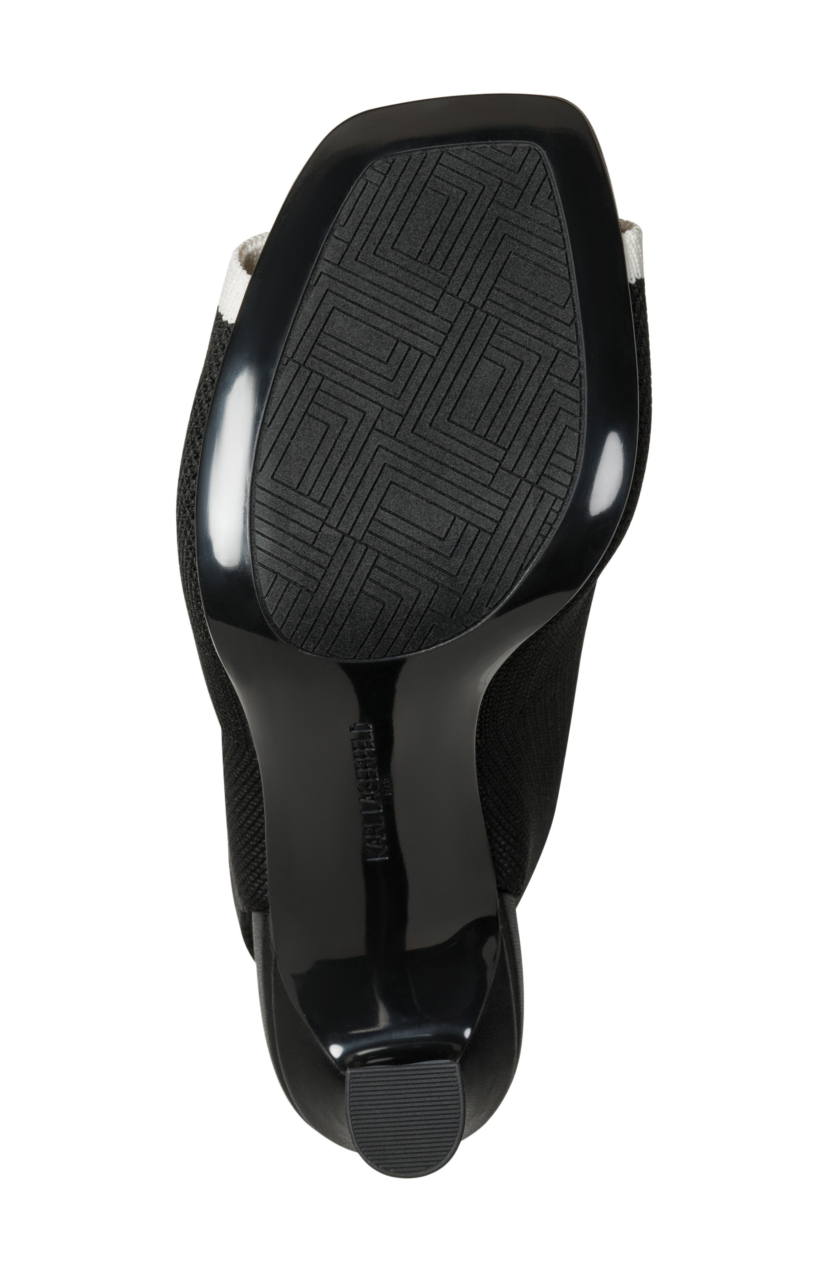 Dacey Knit Sandal, Alternate, color, BLACK/ CREAM