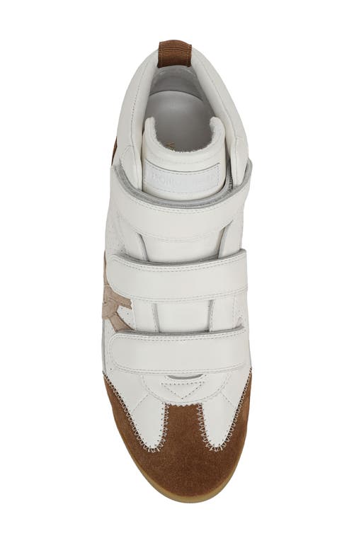 Veronica Beard Nima High-top Velcro Sneaker In Brown