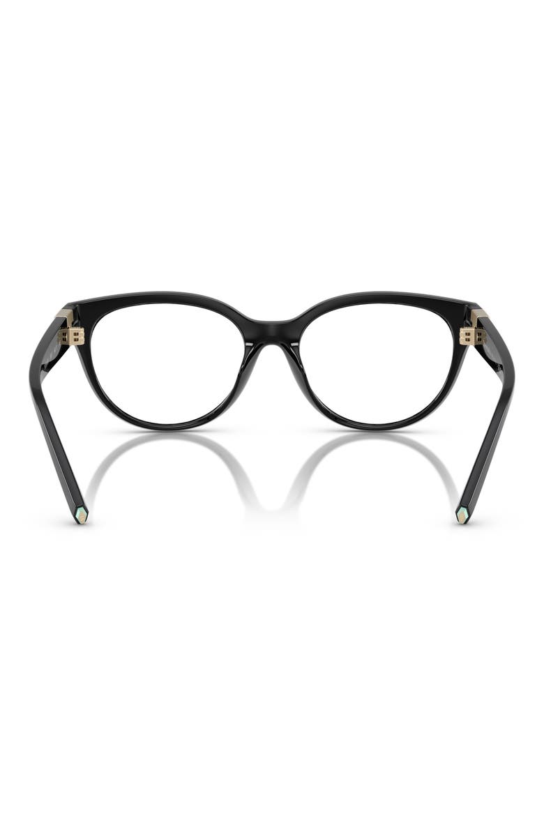 52mm Cat Eye Optical Glasses, Alternate, color, BLACK