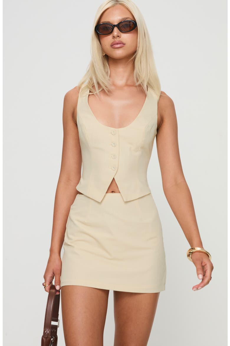 Hikaru Tank & Miniskirt Set, Alternate, color, CREAM