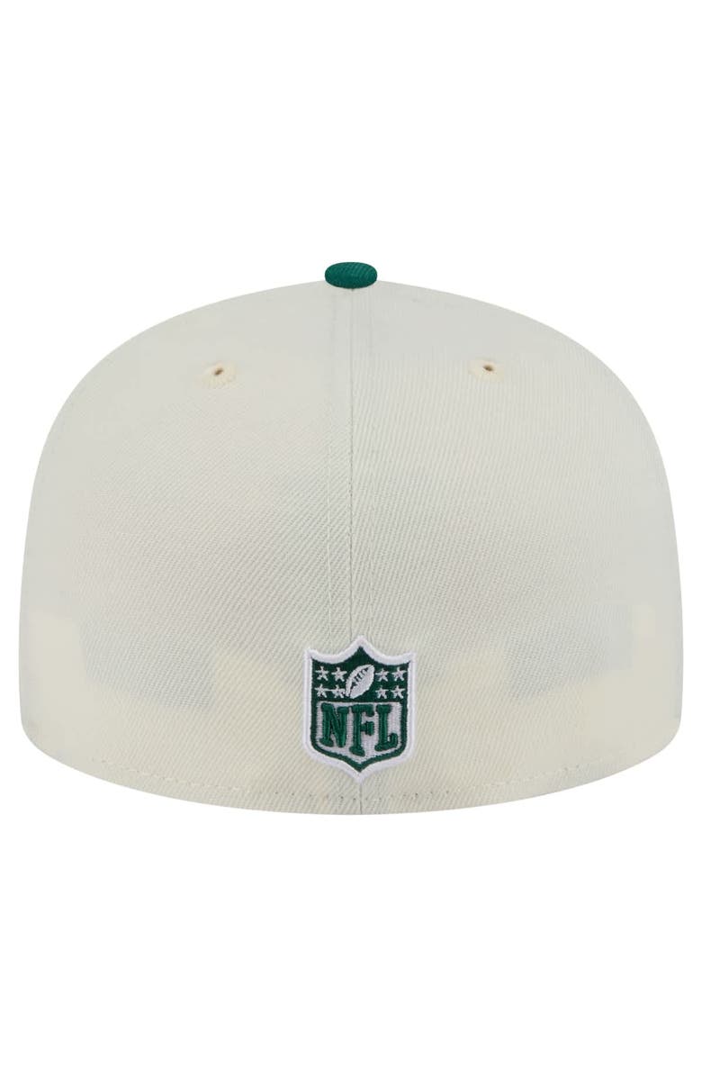 New Era Men's New Era  White/Green New York Jets Main 59FIFTY Fitted Hat, Alternate, color, 