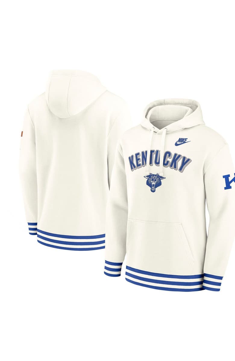 Nike Men's Nike Cream Kentucky Wildcats Legacy Retro Pullover Hoodie, Main, color, Cream