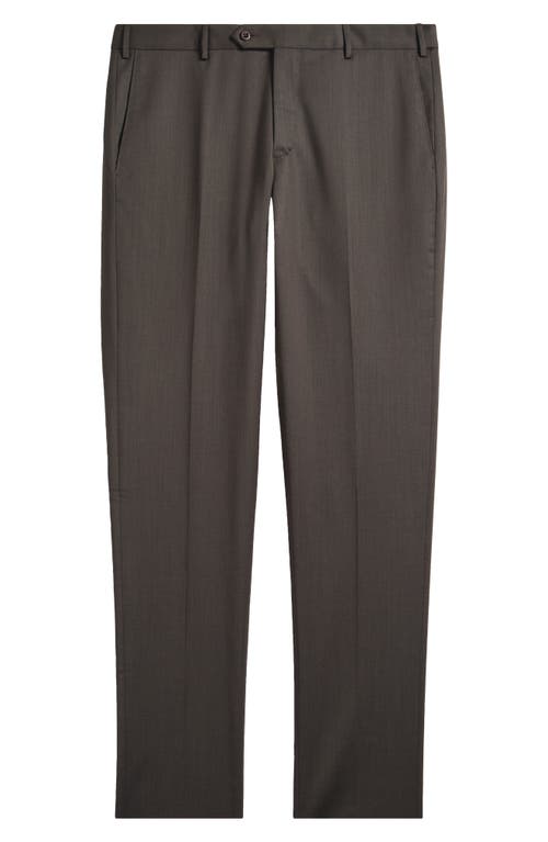 Zanella Parker Stretch Wool Trousers In Gray