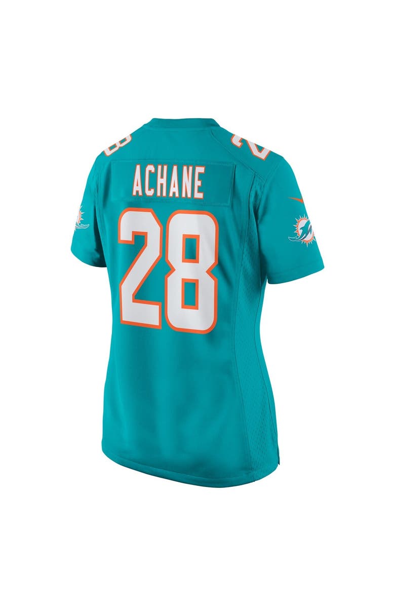 Nike Women's Nike Devon Achane Aqua Miami Dolphins Player Game Jersey, Alternate, color, Aqua