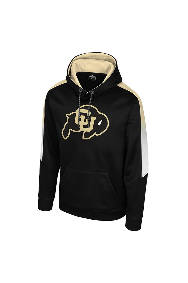 Men's Colosseum Black Colorado Buffaloes The Gang Blackout Hoodie, Alternate, color, Black