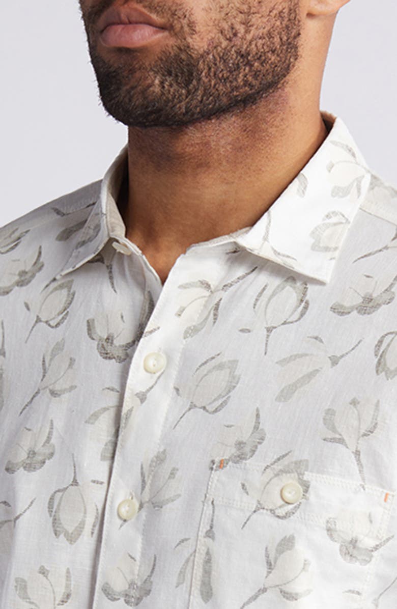 Tommy Bahama Barbados Breeze Magnolia Bloom Stretch Button-Up Shirt, Alternate, color, 