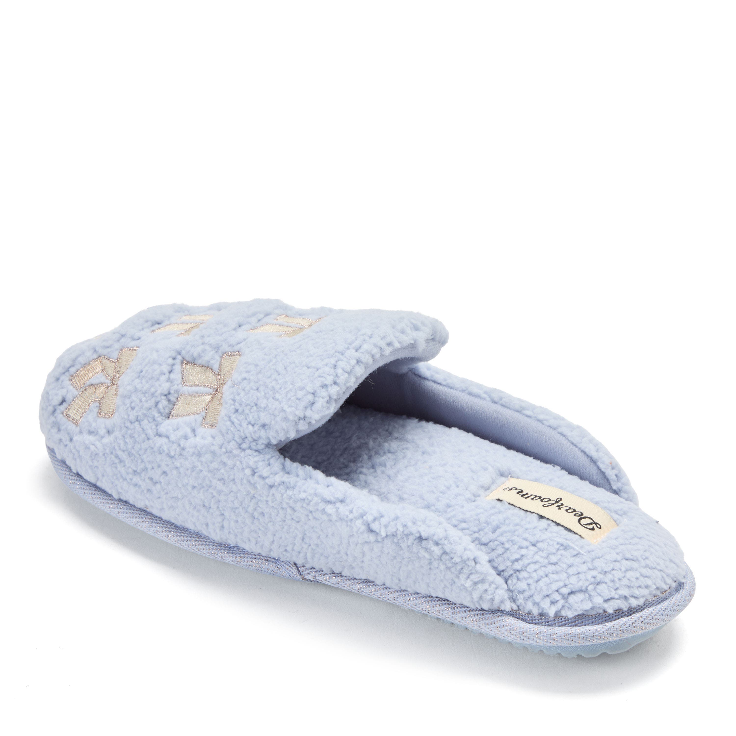 Teddy Embroidered Scuff Slipper, Alternate, color, EVENTIDE