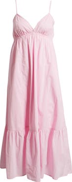 BP. Ruffle Hem Cotton Maxi Dress