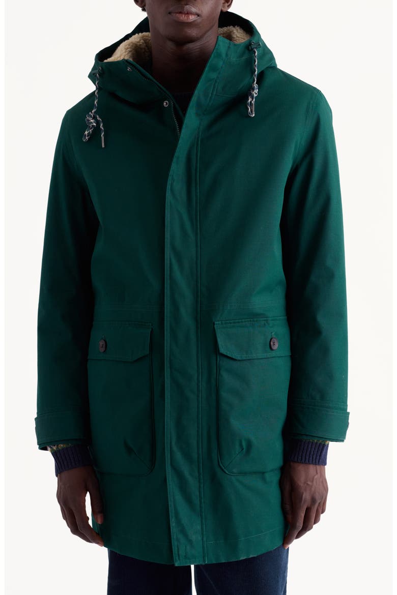 Tidesman Waterproof Cotton Coat, Main, color, THICKET
