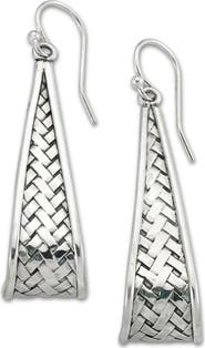 SAMUEL B. Basket Weave Drop Earrings