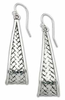 SAMUEL B. Basket Weave Drop Earrings