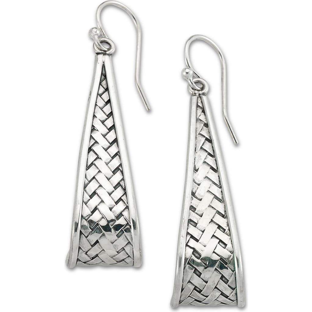 Samuel B. Basket Weave Drop Earrings