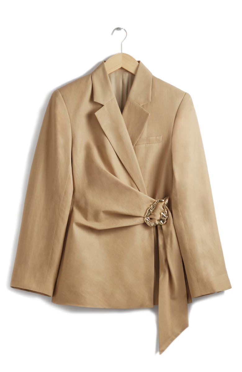 & Other Stories Side Belt Blazer, Main, color,
