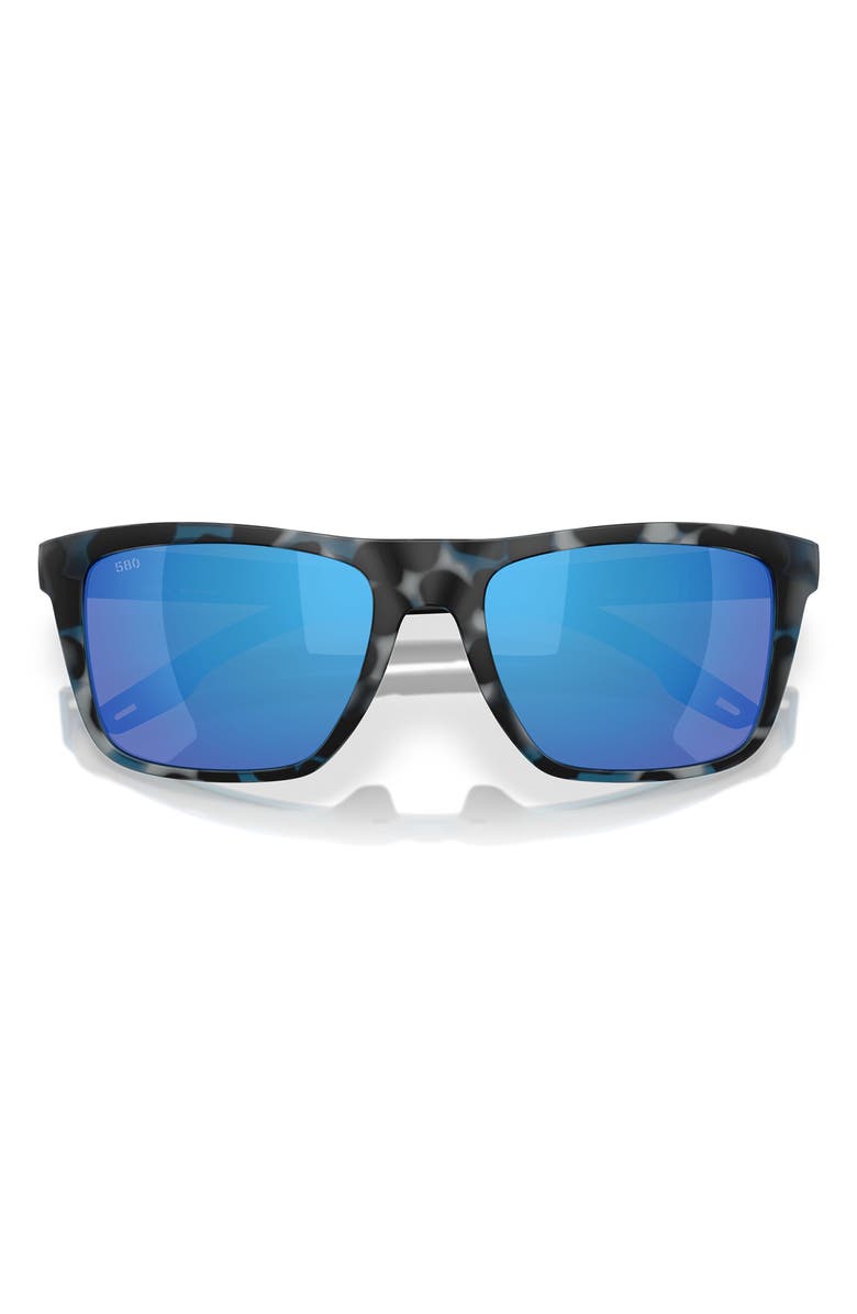 Costa Del Mar Mainsail 55mm Mirrored Polarized Rectangular Sunglasses, Alternate, color,