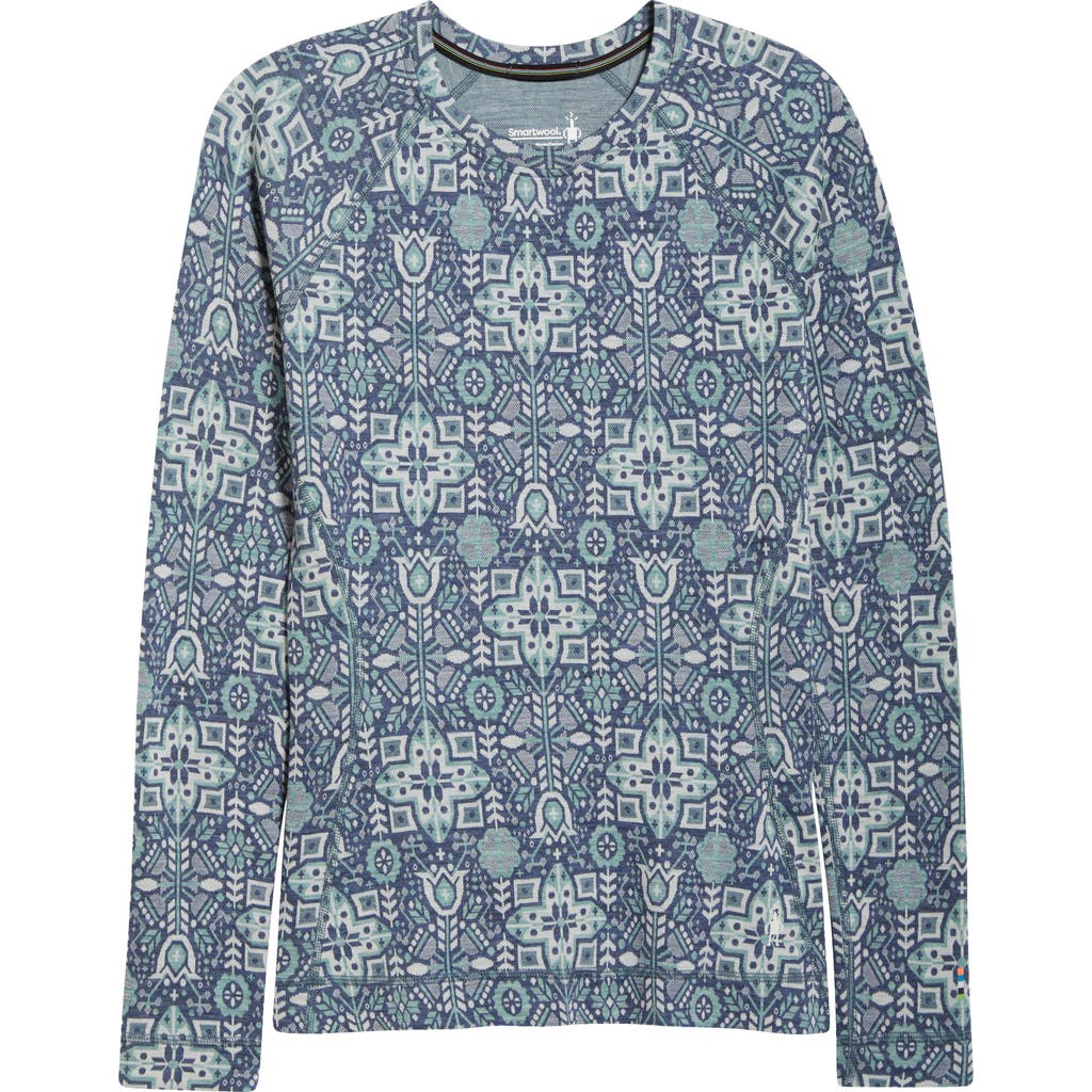 Smartwool Merino 250 Base Layer Crew Top In Blue