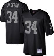 Mitchell & Ness Men's Mitchell & Ness Bo Jackson Black Las Vegas Raiders Legacy Replica Jersey