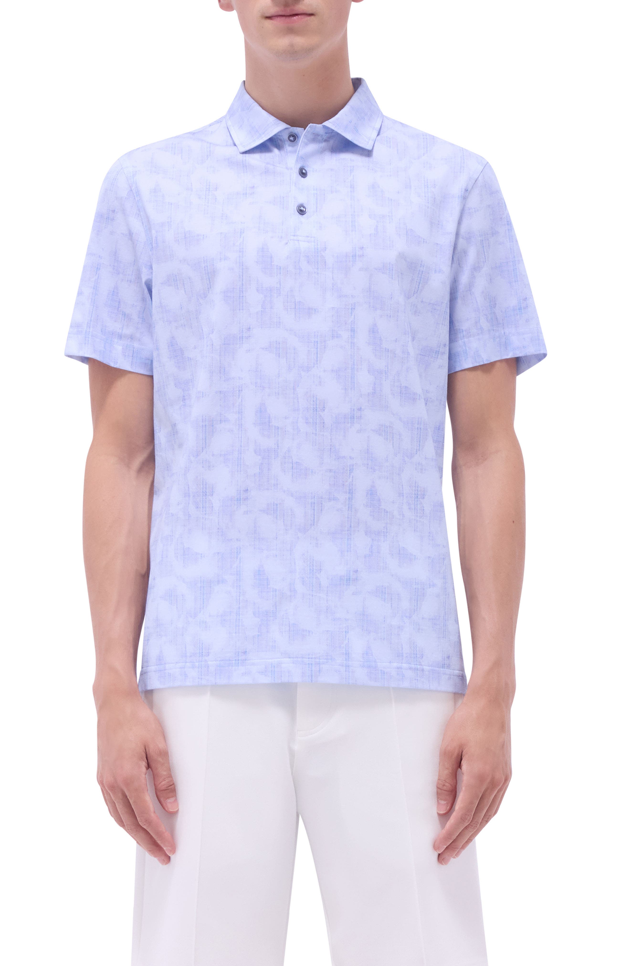 Victor OoohCotton Abstract Print Polo