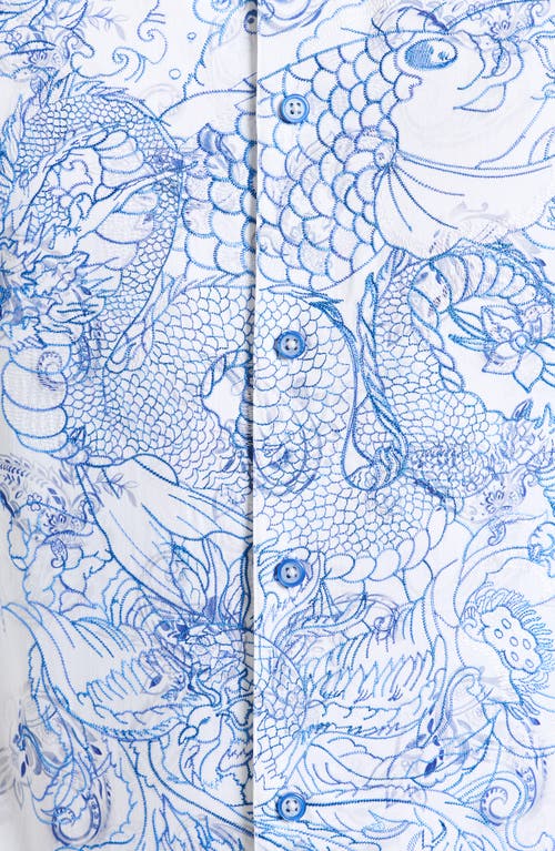 Robert Graham Ramsey Long Sleeve Button-up Shirt In White
