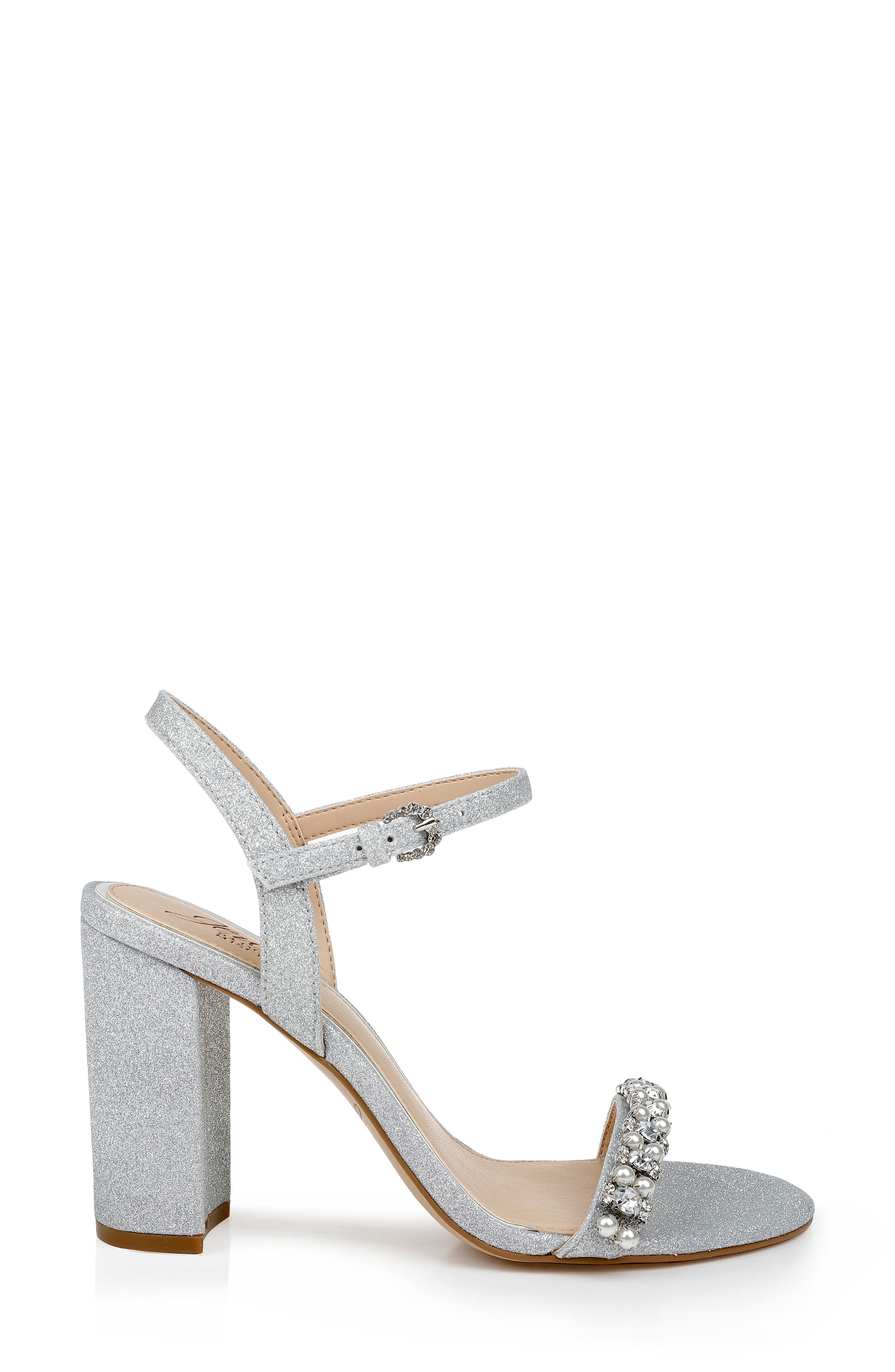 Jewel Badgley Mischka Dee Ankle Strap Sandal, Alternate, color, 