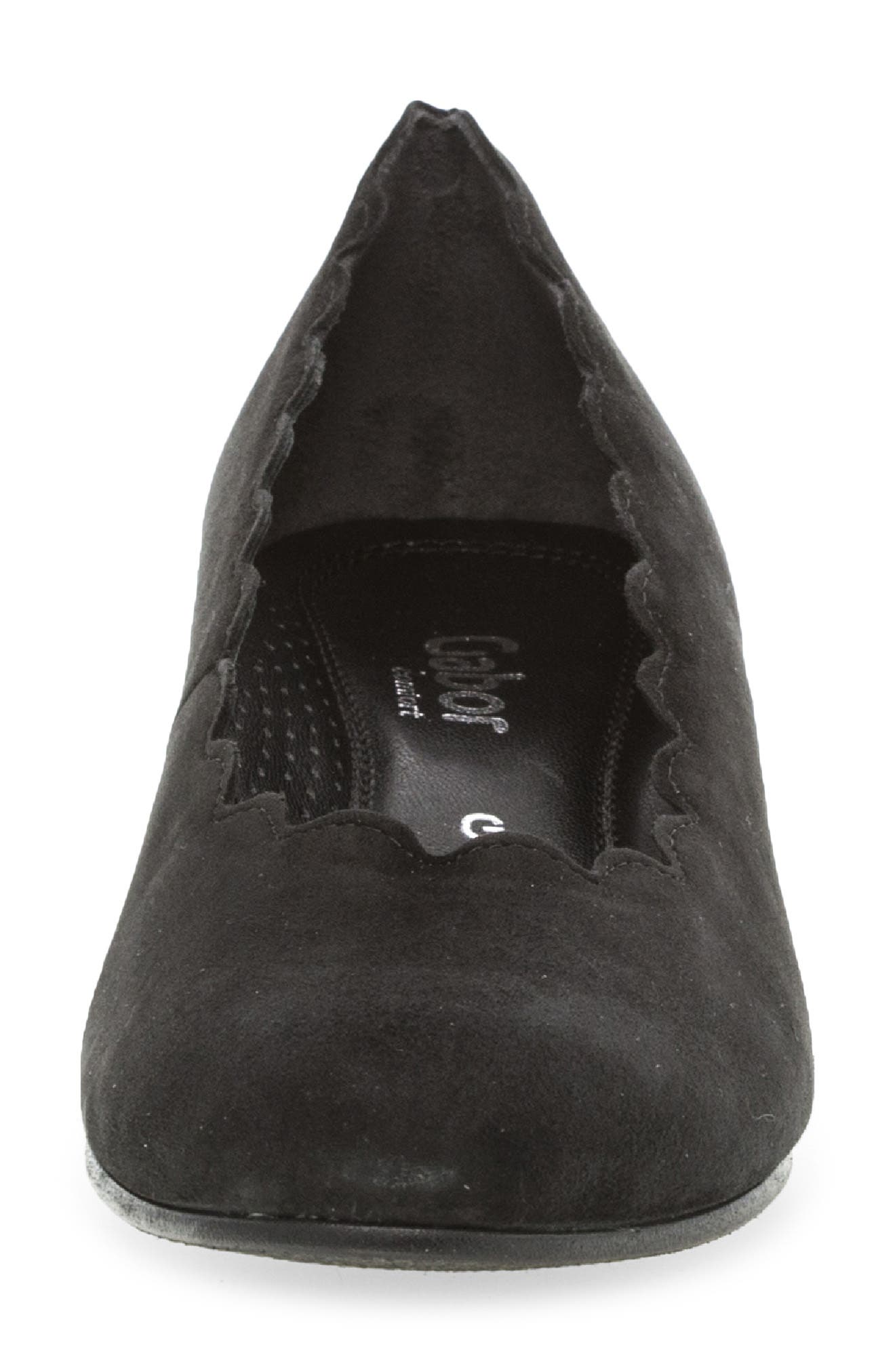 Gabor Almond Toe Pump, Alternate, color, Black