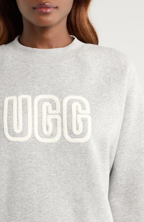 Ugg(r) Logo Crewneck Sweatshirt In Gray