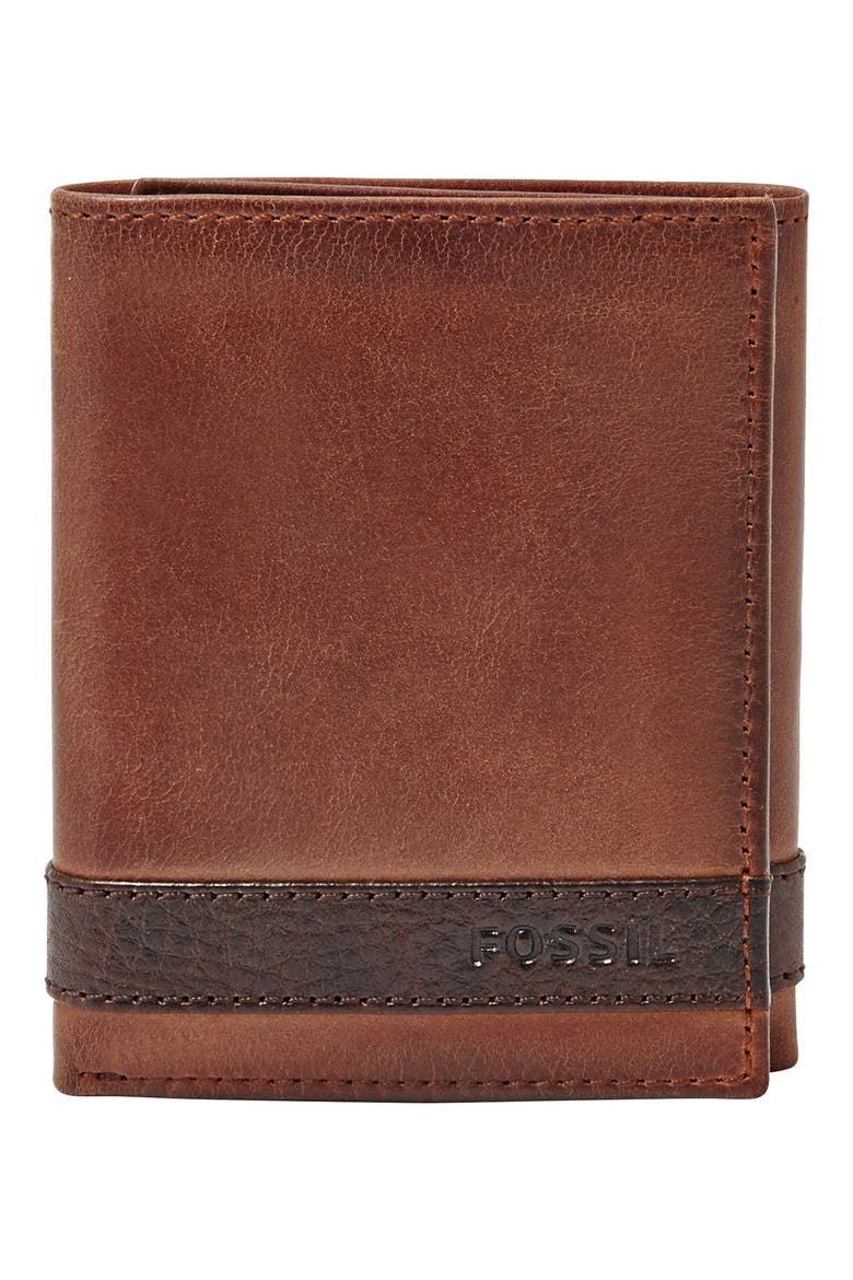 'Quinn' Trifold Wallet, Alternate, color, BROWN