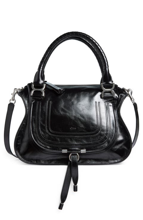 Medium Marcie Leather Satchel