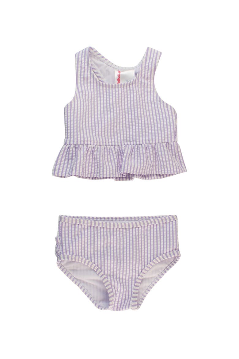 Toddler/Girls UPF50+ Seersucker Peplum Tankini, Main, color, Lavender Seersucker