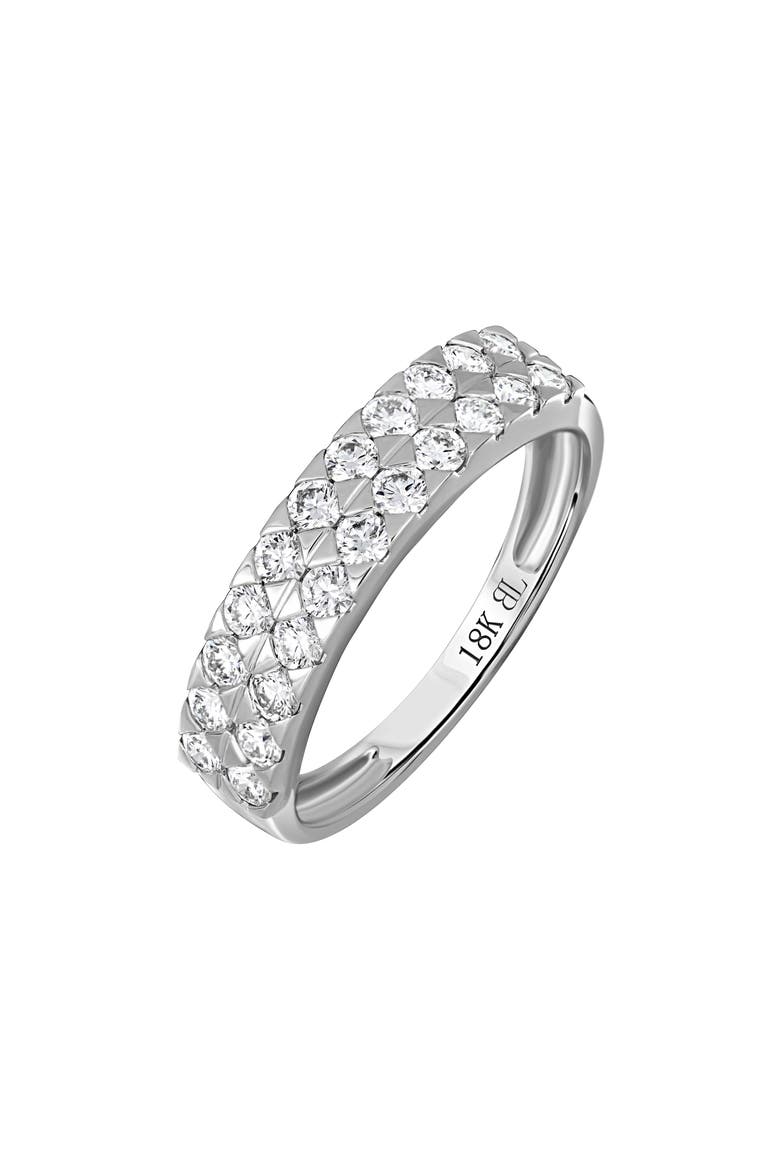 18k Gold Diamond Stackable Ring, Main, color, 18KW