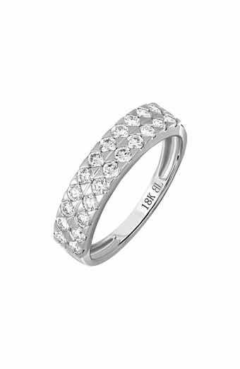 18k Gold Diamond Stackable Ring