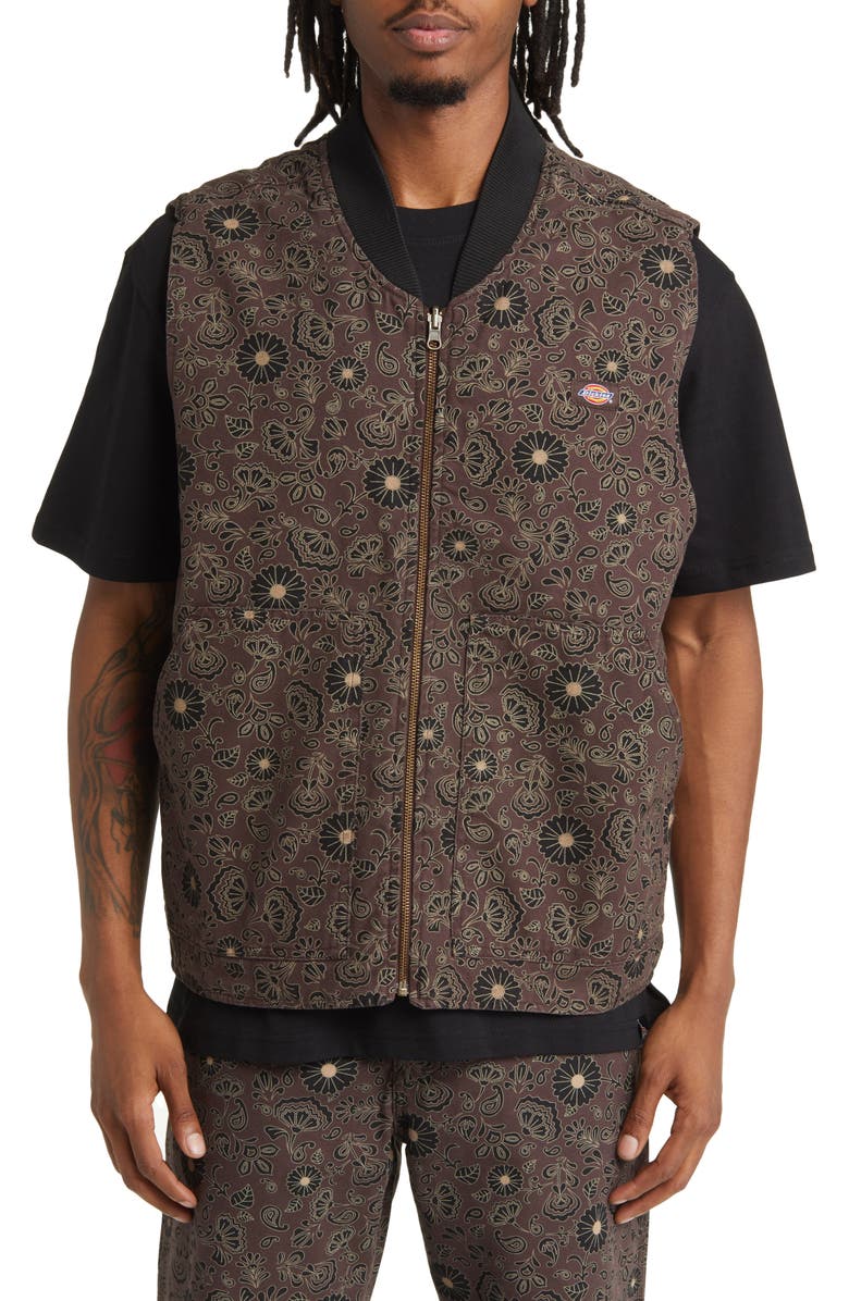 Dickies Ellis Floral Reversible Vest, Alternate, color, 