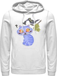 KPop Demon Hunters Mens KPop Demon Hunters Derpy And Magpie Lightweight Hoodie