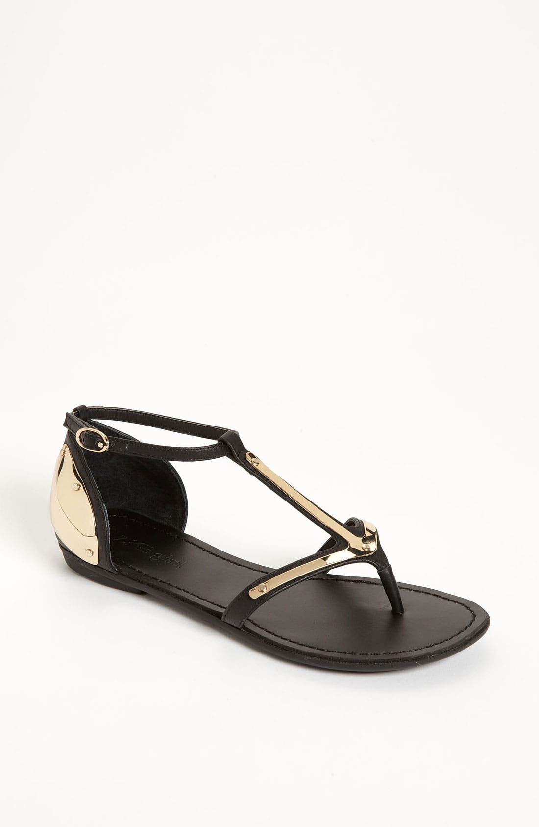 'Arrow' Sandal, Main, color, BLACK