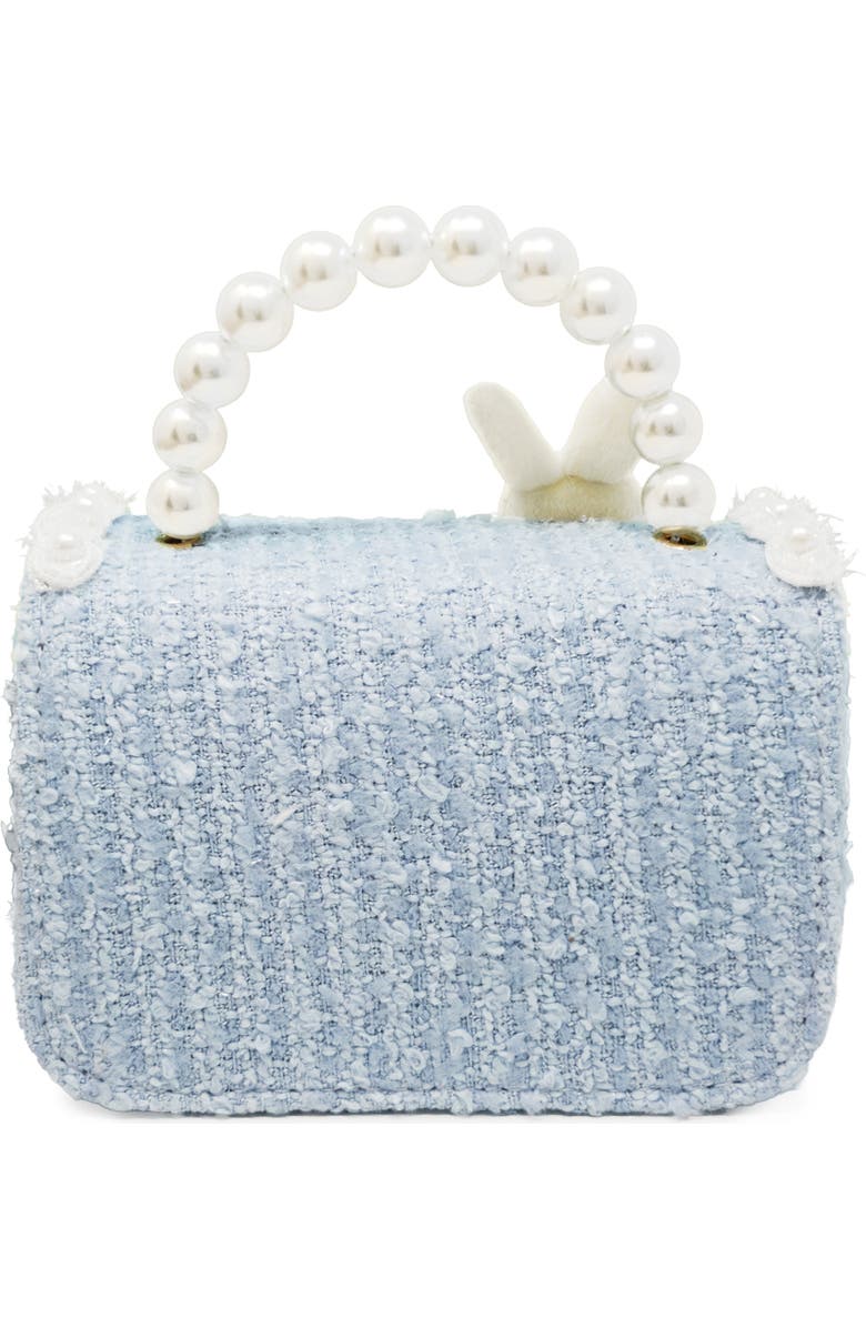 Puttisu Bunny Royale Pearl Tweed Handbag, Alternate, color, Powder Blue