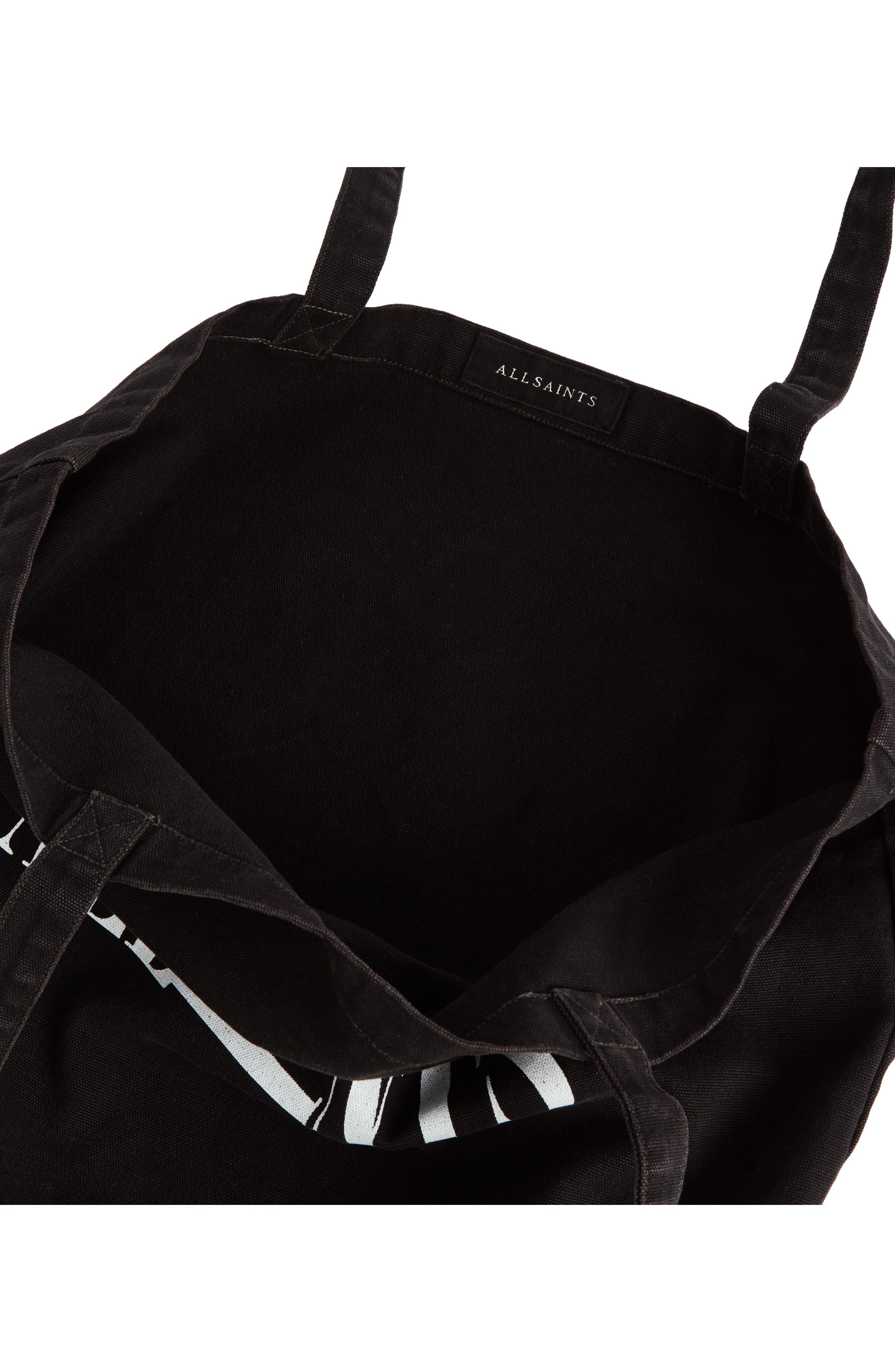 AllSaints Oppose Cotton Tote, Alternate, color, 