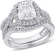 Julianna B. Lab-Created White Sapphire & Diamond Ring Set