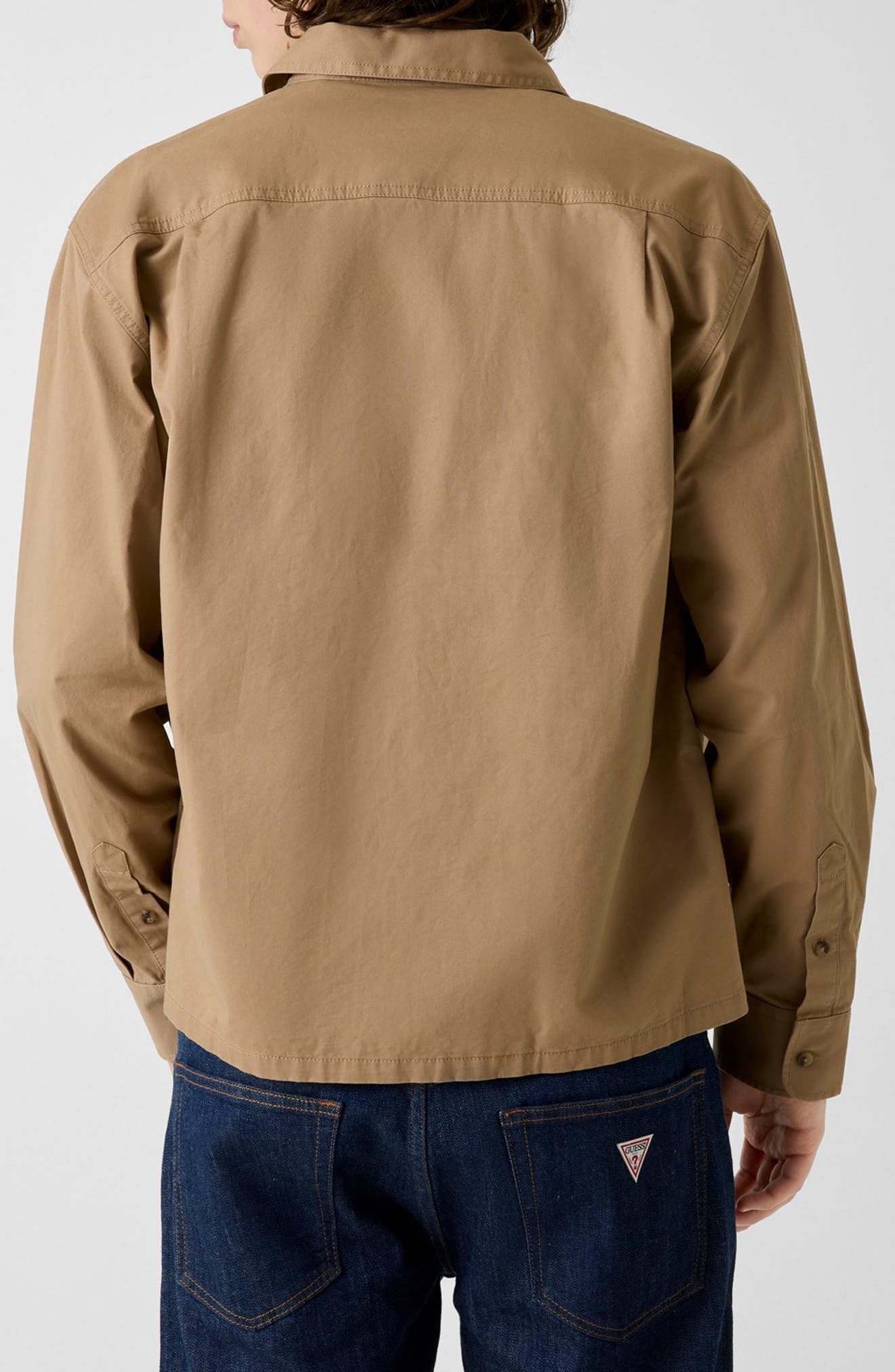 Boxy Cotton Shirt Jacket - image 2