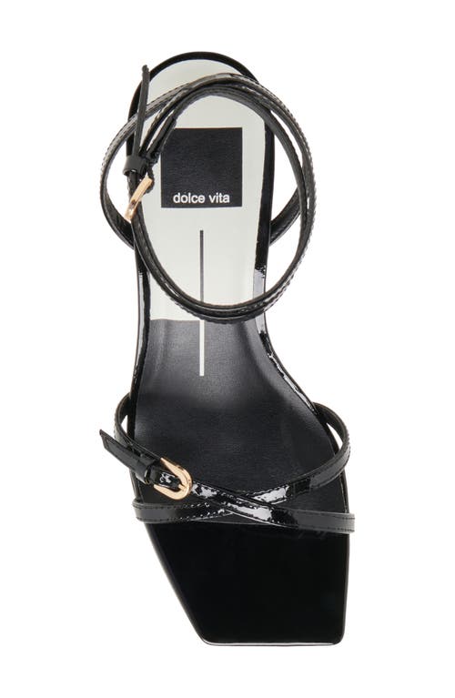 Dolce Vita Bamby Ankle Strap Sandal In Midnight Patent Leather
