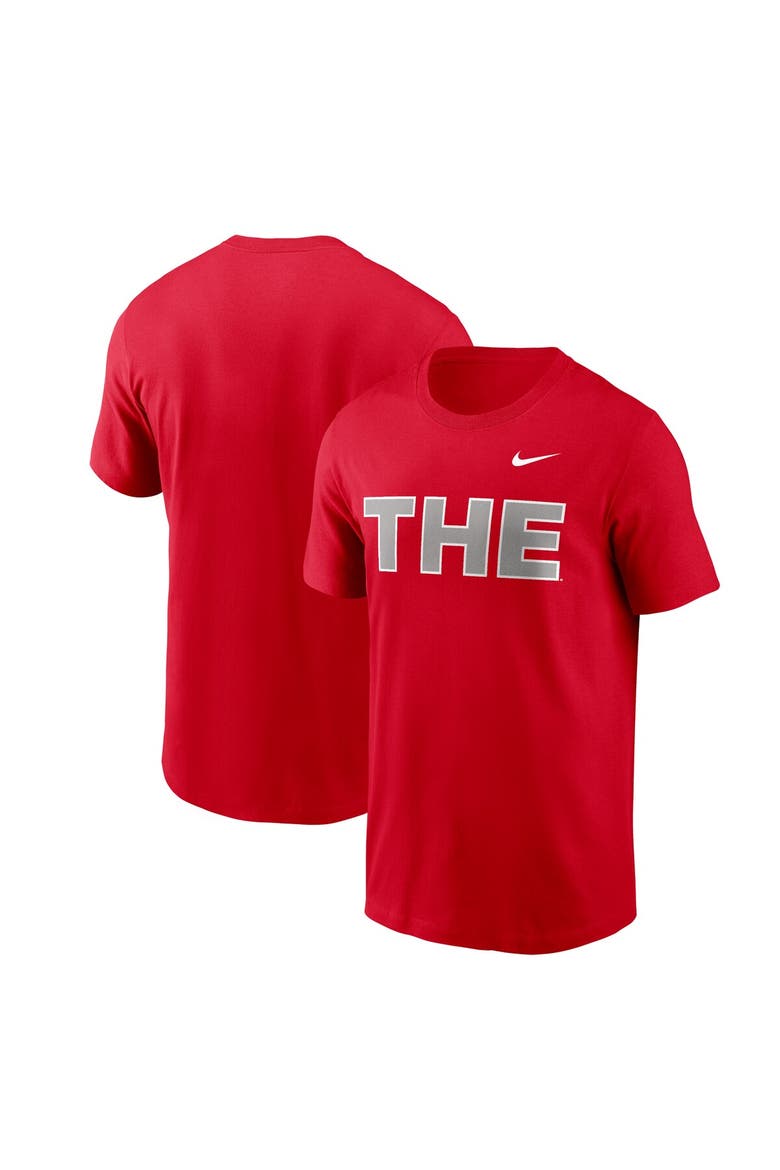 Men's Nike Scarlet Ohio State Buckeyes THE T-Shirt, Main, color, Scarlet